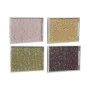 Vassoio DKD Home Decor Verde Senape Marrone scuro Rosa chiaro Legno MDF 40 x 30 x 5 cm (4 Unità) di DKD Home Decor, Piatti e ...