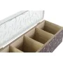 Caja para Infusiones DKD Home Decor Verde Mostaza Marrón oscuro Cristal Madera MDF (4 Unidades) de DKD Home Decor, Almacenami...