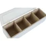 Caja para Infusiones DKD Home Decor Azul Verde Lila Cristal Madera MDF (3 Unidades) de DKD Home Decor, Almacenamiento para té...