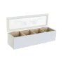 Caja para Infusiones DKD Home Decor Azul Verde Lila Cristal Madera MDF (3 Unidades) de DKD Home Decor, Almacenamiento para té...