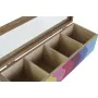 Caixa para Infusões DKD Home Decor Branco Multicolor Madeira MDF (4 Unidades) de DKD Home Decor, Arrumação para chá e café - ...