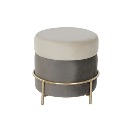 Fußstütze DKD Home Decor Braun Grau Gold Metall 48 x 48 x 46 cm von DKD Home Decor, Fußhocker & Polsterhocker - Ref: S3053882...