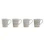 Juego de 4 Tazas Mug Home ESPRIT Blanco Beige Gres 360 ml 9 x 7 x 10,6 cm de Home ESPRIT, Tazas - Ref: S3053973, Precio: 14,9...