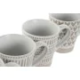 Conjunto de 4 Canecas Home ESPRIT Branco Bege Grés 360 ml 9 x 7 x 10,6 cm de Home ESPRIT, Canecas - Ref: S3053973, Preço: 14,...