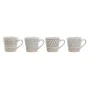 Juego de Tazas de Café Home ESPRIT Blanco Beige Gres 180 ml 4 Piezas de Home ESPRIT, Tazas - Ref: S3053977, Precio: 13,14 €, ...