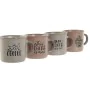 Juego de Tazas de Café Home ESPRIT Azul Rosa Gres 180 ml 4 Piezas de Home ESPRIT, Tazas - Ref: S3053978, Precio: 11,85 €, Des...