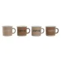 Juego de Tazas de Café Home ESPRIT Marrón Gres 180 ml 4 Piezas de Home ESPRIT, Tazas - Ref: S3053979, Precio: 11,37 €, Descue...