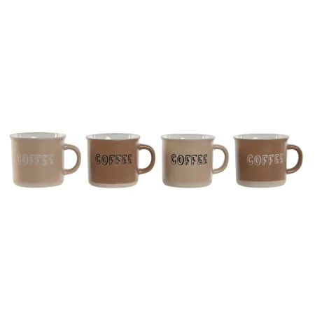 Conjunto de Chávenas de Café Home ESPRIT Castanho Grés 180 ml 4 Peças de Home ESPRIT, Canecas - Ref: S3053979, Preço: 11,37 €...