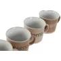 Conjunto de Chávenas de Café Home ESPRIT Castanho Grés 180 ml 4 Peças de Home ESPRIT, Canecas - Ref: S3053979, Preço: 11,37 €...