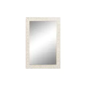 Miroir mural Home ESPRIT Blanc Naturel Bois de manguier Indien 94 x 3 x 140 cm de Home ESPRIT, Miroirs muraux - Réf : S305399...