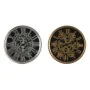 Orologio da Parete Home ESPRIT Nero Dorato Argentato Metallo Cristallo 25 x 6,3 x 25 cm (2 Unità) di Home ESPRIT, Orologi da ...