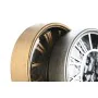 Orologio da Parete Home ESPRIT Nero Dorato Argentato Metallo Cristallo 25 x 6,3 x 25 cm (2 Unità) di Home ESPRIT, Orologi da ...