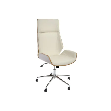 Chaise de Bureau DKD Home Decor Marron Crème Argenté 60 x 65,5 x 118 cm de DKD Home Decor, Chaises et canapés - Réf : S305400...