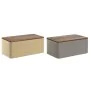 Brotkorb Home ESPRIT Beige Grau Metall Akazienholz 33 x 18 x 12 cm (2 Stück) von Home ESPRIT, Lagerung von Lebensmitteln - Re...