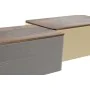 Panera Home ESPRIT Beige Gris Metal Acacia 33 x 18 x 12 cm (2 Unidades) de Home ESPRIT, Almacenamiento de alimentos - Ref: S3...