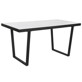 Mesa de Jantar Home ESPRIT Branco Preto Metal 150 x 80 x 75 cm de Home ESPRIT, Jogos de móveis - Ref: S3054110, Preço: 281,70...