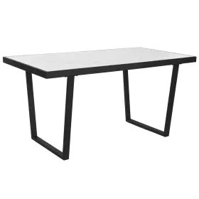 Tavolo da Pranzo Home ESPRIT Bianco Nero Metallo 150 x 80 x 75 cm di Home ESPRIT, Tavoli da sala da pranzo - Rif: S3054110, P...