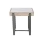 Mesa auxiliar Home ESPRIT Blanco Gris Natural Metal 50 x 50 x 50 cm de Home ESPRIT, Mesas - Ref: S3054117, Precio: 117,15 €, ...