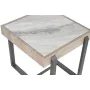 Mesa de apoio Home ESPRIT Branco Cinzento Natural Metal 50 x 50 x 50 cm de Home ESPRIT, Jogos de móveis - Ref: S3054117, Preç...