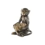 Figurine Décorative Home ESPRIT Doré Brun foncé Singe 40 x 37 x 50 cm de Home ESPRIT, Objets de décoration - Réf : S3054132, ...