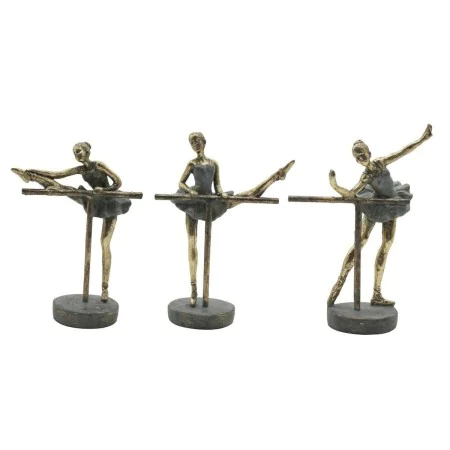 Deko-Figur Home ESPRIT Grau Gold Ballett-Tänzerin 14 x 8 x 20 cm (3 Stück) von Home ESPRIT, Ornamente - Ref: S3054136, Preis:...