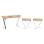 Möbel-Set-Set Home ESPRIT Braun Silberfarben Stahl Mango-Holz 110 x 40 x 76 cm (3 Stücke) von Home ESPRIT, Tische - Ref: S305...