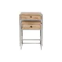 Satz mit 2 Tischen Home ESPRIT Braun Silberfarben natürlich Stahl Mango-Holz 45,5 x 41 x 66,5 cm von Home ESPRIT, Tische - Re...