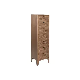 Cajonera Home ESPRIT Dorado Metal Loft 40 x 34 x 139 cm de Home ESPRIT, Cómodas y cajoneras - Ref: S3054178, Precio: 273,65 €...