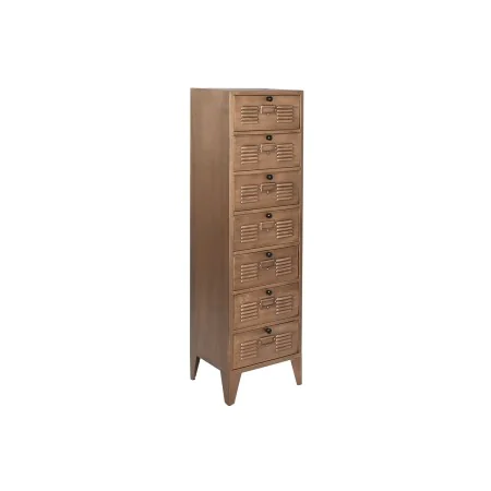 Chest of drawers Home ESPRIT Golden Metal Loft 40 x 34 x 139 cm by Home ESPRIT, Chest of Drawers - Ref: S3054178, Price: 246,...