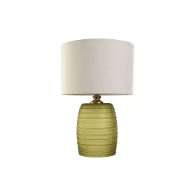 Lampe de bureau Home ESPRIT Vert Beige Doré Verre 50 W 220 V 38 x 38 x 57 cm de Home ESPRIT, Lampes de chevet - Réf : S305418...