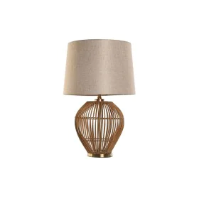 Desk lamp Home ESPRIT Brown Beige Golden Natural 50 W 220 V 43 x 43 x 67 cm by Home ESPRIT, Bedside and Table Lamps - Ref: S3...