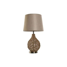 Desk lamp Home ESPRIT Brown Beige Golden Natural 50 W 220 V 33 x 33 x 60 cm by Home ESPRIT, Bedside and Table Lamps - Ref: S3...