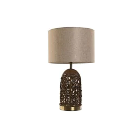 Tischlampe Home ESPRIT Braun Beige Gold 50 W 220 V 33 x 33 x 56 cm von Home ESPRIT, Tisch- & Nachttischlampen - Ref: S3054190...