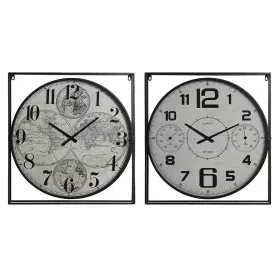 Wall Clock Home ESPRIT White Black Metal MDF Wood 62 x 6 x 65 cm (2 Units) by Home ESPRIT, Wall Clocks - Ref: S3054207, Price...