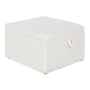 Banqueta Home ESPRIT Blanco Poliéster Madera MDF 60 x 60 x 36 cm de Home ESPRIT, Sillas - Ref: S3054212, Precio: 109,96 €, De...