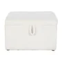 Bench Home ESPRIT White Polyester MDF Wood 60 x 60 x 36 cm by Home ESPRIT, Chairs - Ref: S3054212, Price: 97,65 €, Discount: %