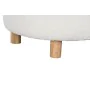 Banquette Home ESPRIT Blanc Polyester Bois d'hévéa Bois MDF 48 x 48 x 43 cm de Home ESPRIT, Chaises - Réf : S3054213, Prix : ...