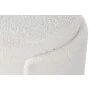 Poggiapiedi Home ESPRIT Bianco Poliestere Legno MDF Scandi 40 x 40 x 43 cm di Home ESPRIT, Ottomane e poggiapiedi - Rif: S305...