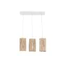 Lámpara de Techo Home ESPRIT Blanco Natural Madera de eucalipto 50 W 20 x 20 x 40 cm de Home ESPRIT, Iluminación de techo de ...