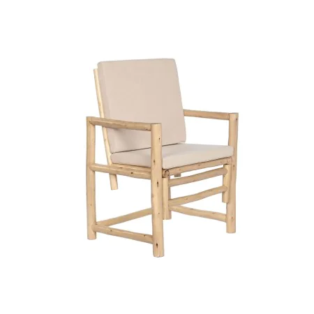 Poltrona Home ESPRIT Branco Bege Natural Algodão 61 x 50 x 90 cm de Home ESPRIT, Cadeiras - Ref: S3054227, Preço: 91,36 €, De...