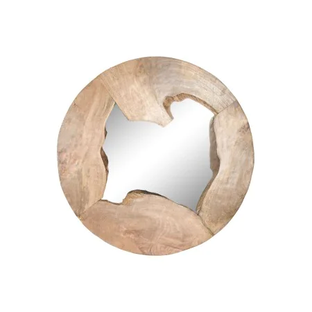 Miroir mural Home ESPRIT Naturel Bois de manguier Miroir Bali 90 x 8 x 90 cm de Home ESPRIT, Miroirs muraux - Réf : S3054229,...