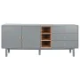 Aparador Home ESPRIT Azul Gris 180 x 40 x 75 cm de Home ESPRIT, Armarios y aparadores - Ref: S3054238, Precio: 397,64 €, Desc...