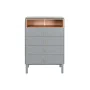 Chest of drawers Home ESPRIT Blue Grey polypropylene MDF Wood 80 x 40 x 117 cm by Home ESPRIT, Chest of Drawers - Ref: S30542...