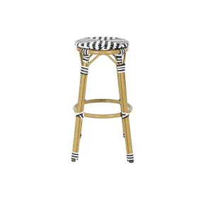 Hocker Home ESPRIT zweifarbig Metall Synthetischer Rattan 39,5 x 39,5 x 74,5 cm von Home ESPRIT, Barhocker - Ref: S3054253, P...