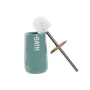 Toilet Brush Home ESPRIT Beige Turquoise Bamboo Stainless steel Dolomite 12,2 x 12,2 x 35,2 cm (2 Units) by Home ESPRIT, Toil...