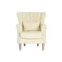 Armchair Home ESPRIT White Natural Rubber wood 73 X 65 X 87 cm by Home ESPRIT, Chairs - Ref: S3054263, Price: 217,27 €, Disco...