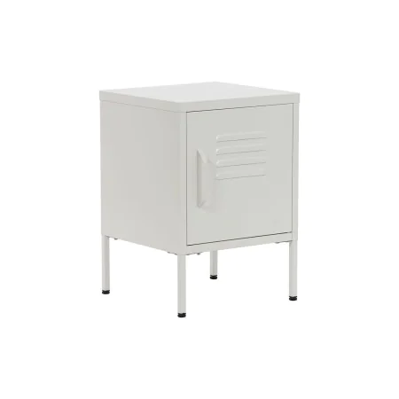 Mesa de Cabeceira Home ESPRIT Branco Metal 35 x 35 x 51 cm de Home ESPRIT, Mesinhas de cabeceira - Ref: S3054306, Preço: 72,9...