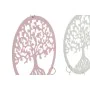 Decoración Colgante DKD Home Decor Árbol Blanco Beige Gris Rosa 15 x 3 x 44 cm (4 Unidades) de DKD Home Decor, Adornos - Ref:...