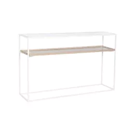 Consola Home ESPRIT Blanco Metal Cristal 120 x 30 x 75 cm de Home ESPRIT, Mesas - Ref: S3054341, Precio: 162,20 €, Descuento: %