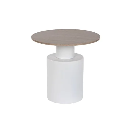 Side table Home ESPRIT White Natural Metal MDF Wood 55 x 55 x 52,5 cm by Home ESPRIT, Tables - Ref: S3054343, Price: 102,49 €...